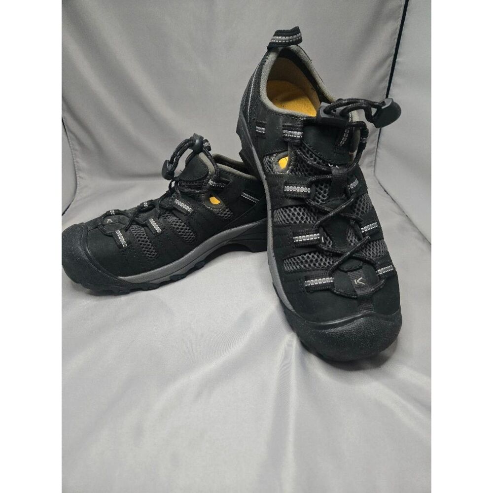 Keen Atlanta Cool II Utility Steel Toe Black Work Hiking Shoes 8.5 Pre-owned